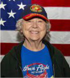 Evelyn readies for her 2019 Honor Flight for military veterans to visit Washington, D.C.